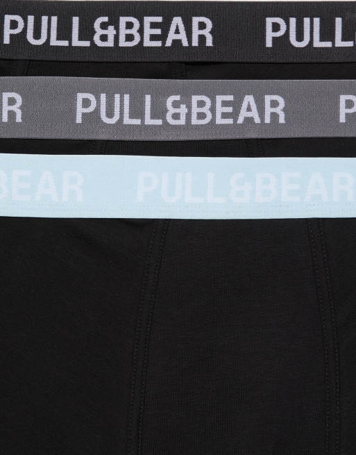Pull&Bear – 3er-Pack Boxershorts in verschiedenen Farben, 3 von 4