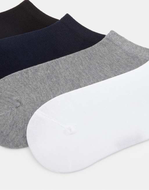 Pull&Bear 4 pack of basic short socks in multi, 2 of 3