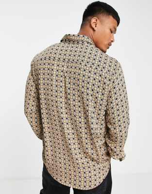 pull and bear geometric print jacket