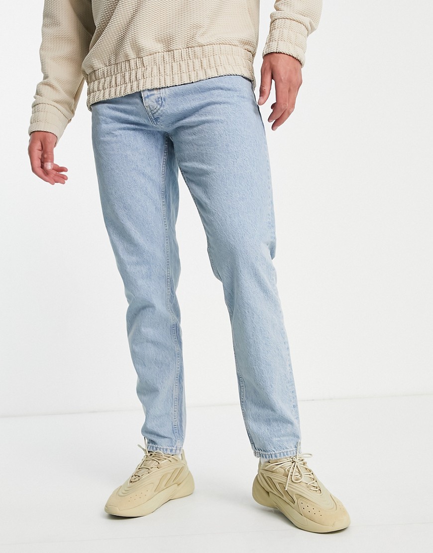 Pull & Bear 90'S Slim Fit Jeans In Blue