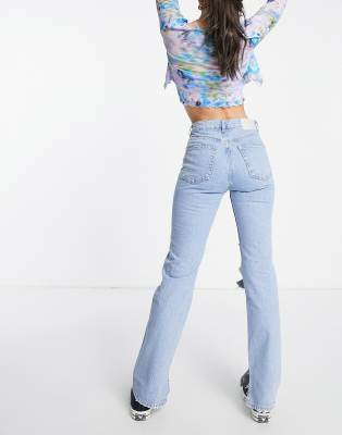 pull and bear wide leg jeans