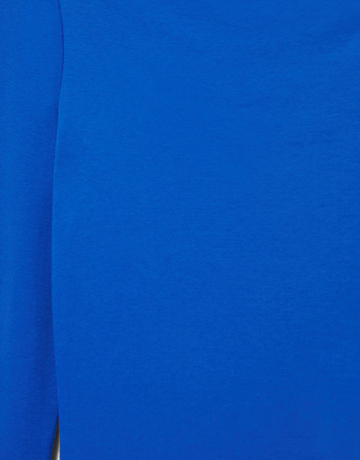 Pull&Bear aansluitend T-shirt met rechte halslijn in blauwachtig, 6 van 7
