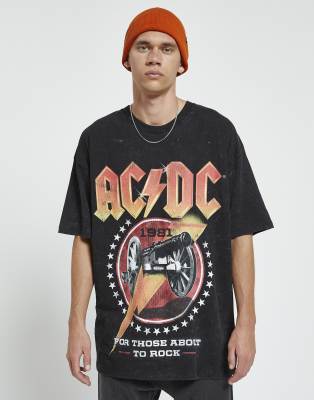 pull and bear acdc t shirt