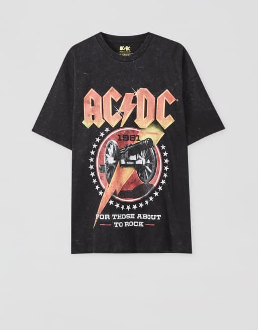 Ac dc sweatshirt 2025 pull and bear