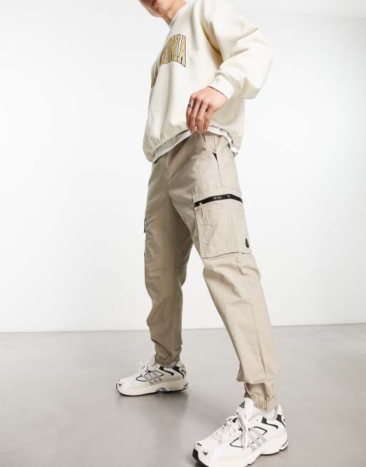 Cargo pants with adjustable cuffs - pull&bear