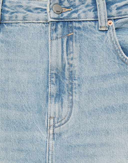Pull&Bear afslappede baggy jeans i lys indigoblå, 2 af 3