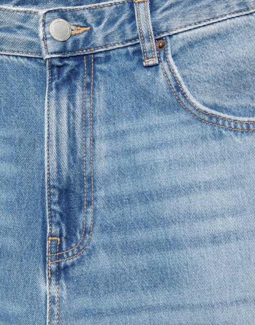 Pull&Bear afslappede baggy jeans i mellemblå, 7 af 7