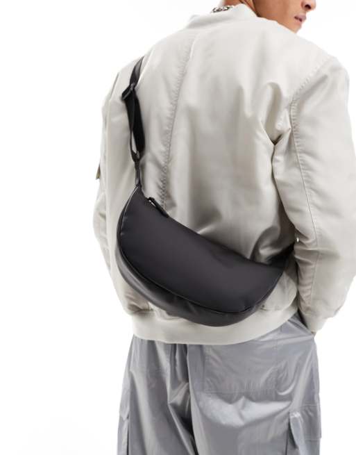 Pull&Bear - Afslappet sort crossbody-taske