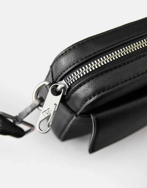 Pull&Bear - Afslappet sort crossbody-taske, 3 af 4