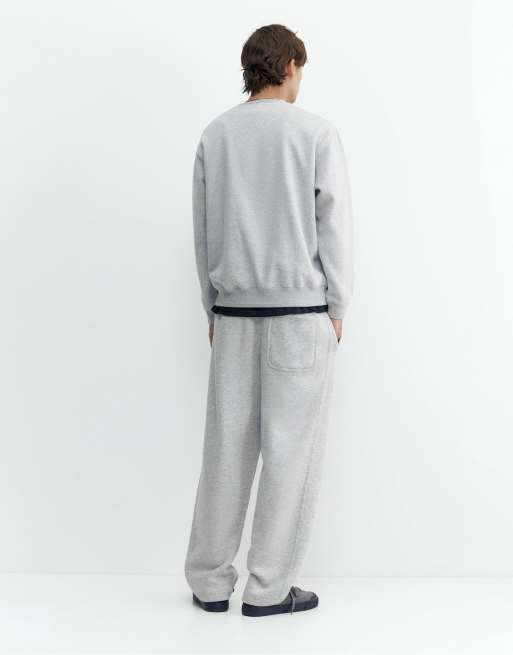 Pull&Bear afslappet sweatshirt i gråmeleret, 2 af 7