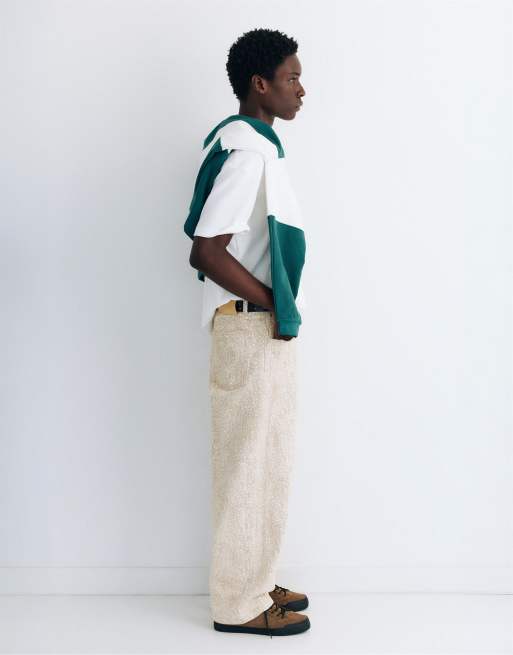 Pull&Bear Animal print trousers in beige, 4 of 7