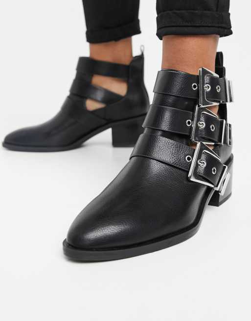 pull and bear platform ankle boots