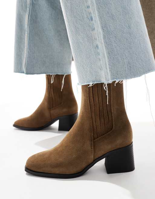 Asos suede ankle boots online