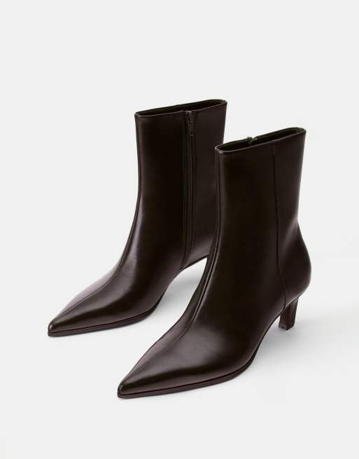 Pull&Bear Ankle boots in brown, 2 of 4