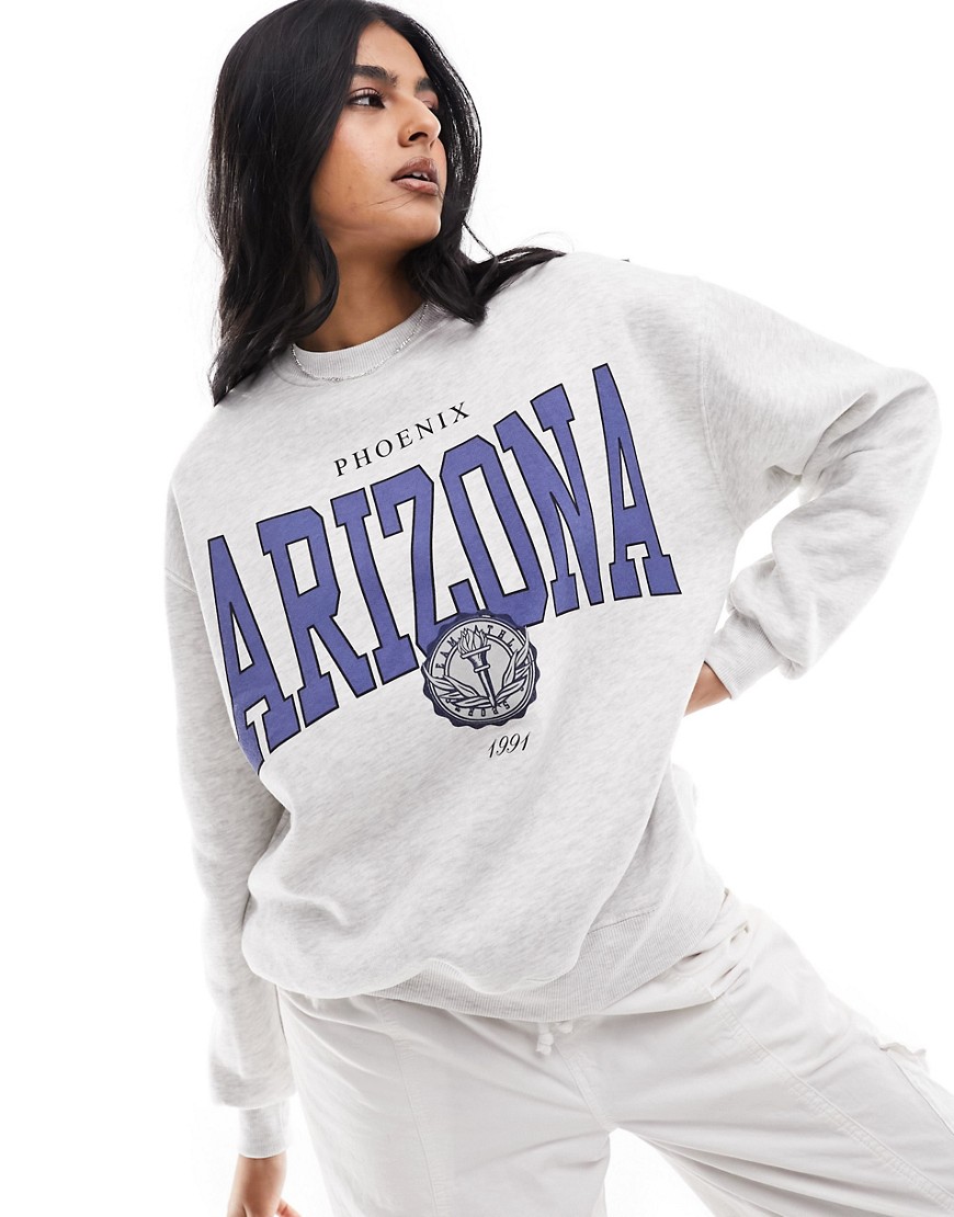 Pull & Bear ’Arizona’ sweatshirt in light grey