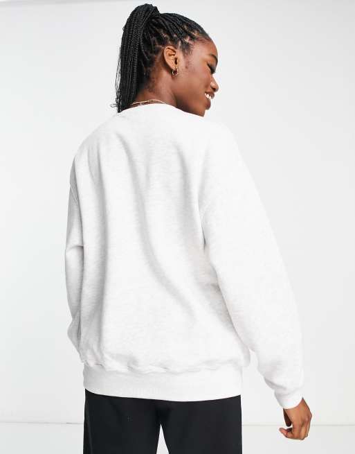 Pull&Bear Arizona varisty sweatshirt in grey