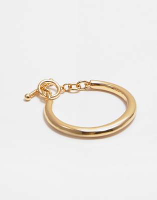 Pull & Bear - Armreif in Goldoptik mit Kettengliedern-Goldfarben