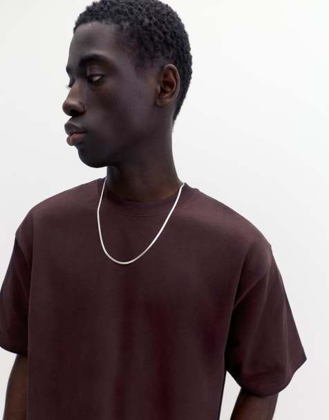 Pull&Bear – Askgrå t-shirt i oversize med korta ärmar och boxig passform - view 1