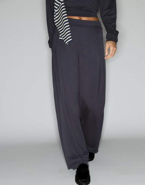Pull&Bear - Asymmetrisk gråt jerseysæt - view 1