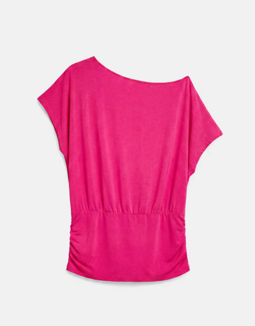 Pull&Bear asymmetrisk topp i rosa, 5 av 7
