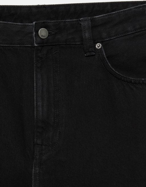 Pull&Bear avslappnade baggy jeans i svart, 7 av 7