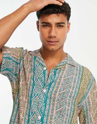 pull and bear aztec shirt