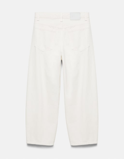 Pull&Bear Baggy balloon jeans in white, 7 of 7