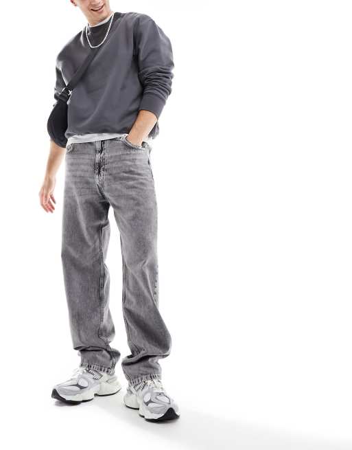  Pull&Bear baggy fit jean in grey