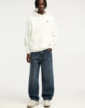 [Pull & Bear] Pull & Bear baggy fit jeans in dark blue W28 L32 BLUE