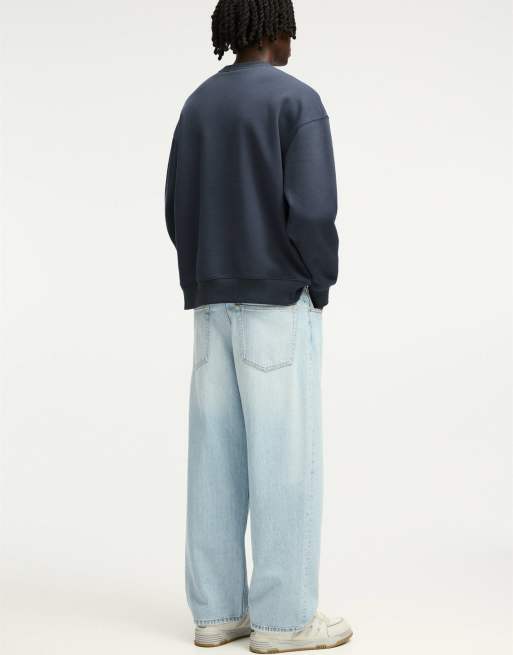 Pull&Bear baggy fit jeans in light blue