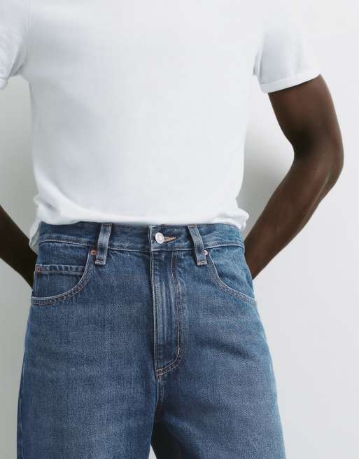 Pull&Bear baggy jeans i mörkblått, 3 av 7
