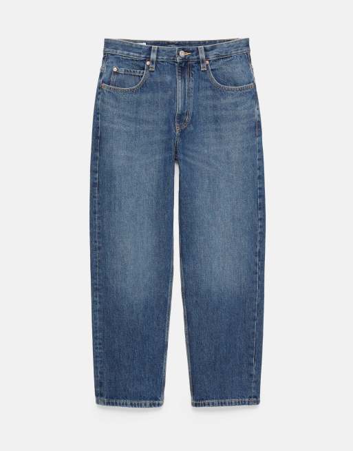 Pull&Bear baggy jeans i mørkeblå, 6 af 7