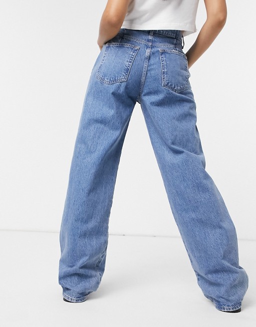 Pull Bear Baggy Jeans Im 90er Stil In Blau Asos