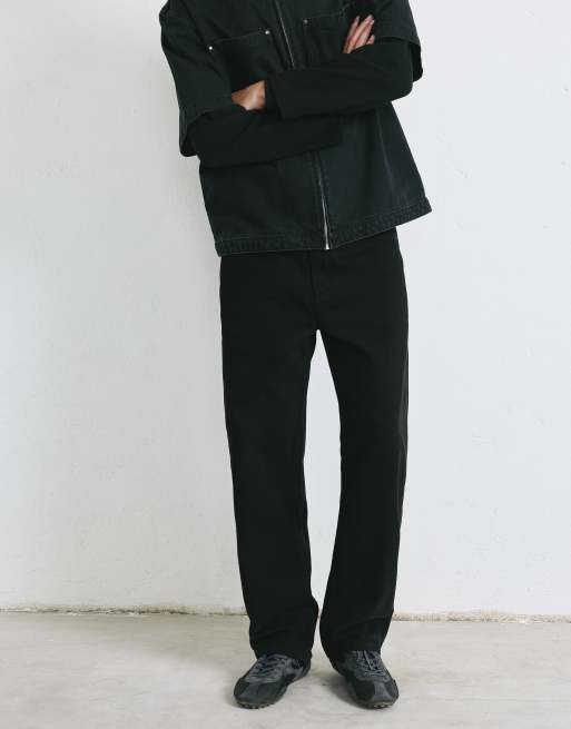 Pull&Bear Baggy jeans in black, 4 of 7