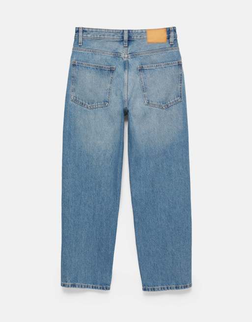 Pull&Bear - Baggy jeans in blauw, 7 van 7