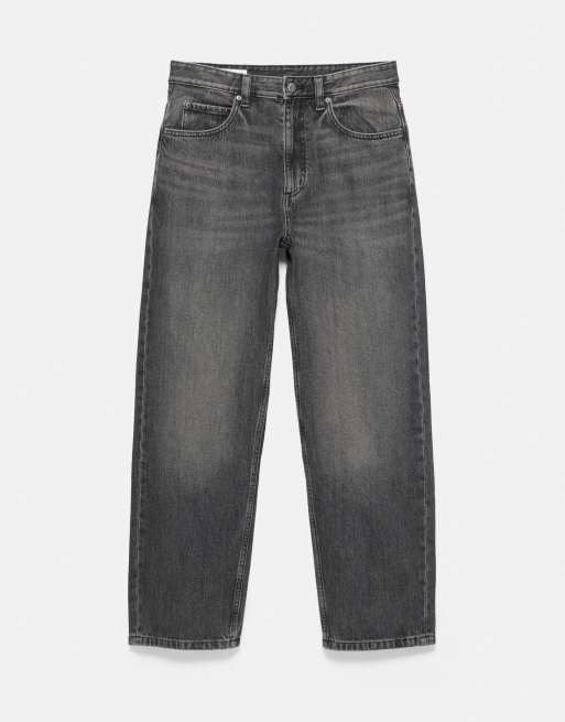Pull&Bear Baggy jeans in charcoal, 6 of 7