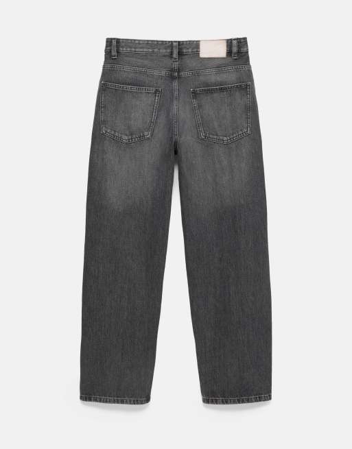 Pull&Bear Baggy jeans in charcoal, 7 of 7