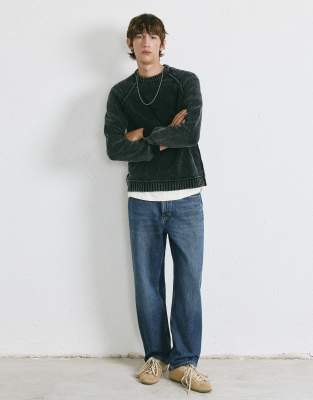 Pull & Bear Baggy Jeans In Blue