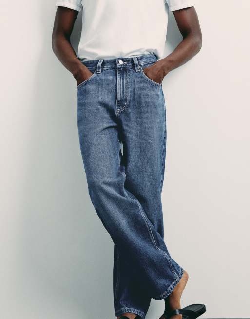 Pull&Bear Baggy jeans in dark blue, 5 of 7