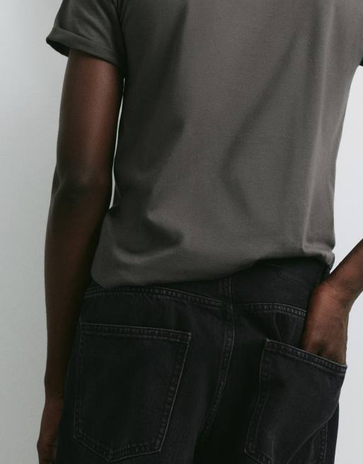 Pull&Bear Baggy jeans in faded black, 3 of 7