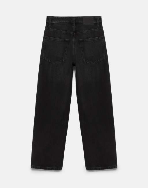 Pull&Bear Baggy jeans in faded black, 7 of 7