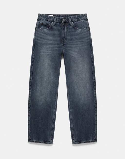 Pull&Bear - Baggy jeans in lavendelblauw, 6 van 7