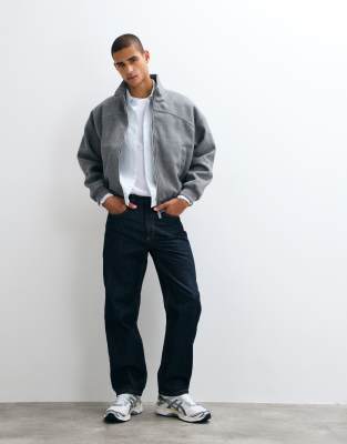 Pull & Bear Baggy Jeans In Navy