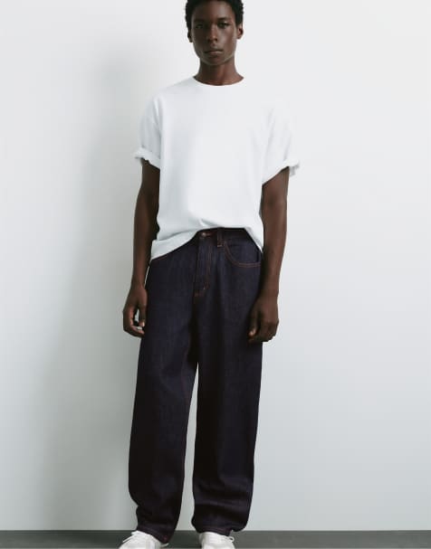 Pull&Bear Baggy jeans in navy - view 1