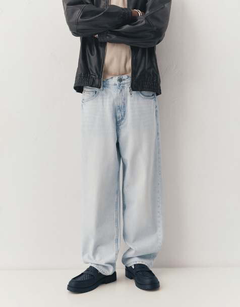 Pull&Bear Baggy jeans in pale blue