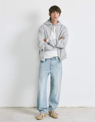 Pull & Bear Baggy Jeans In Blue