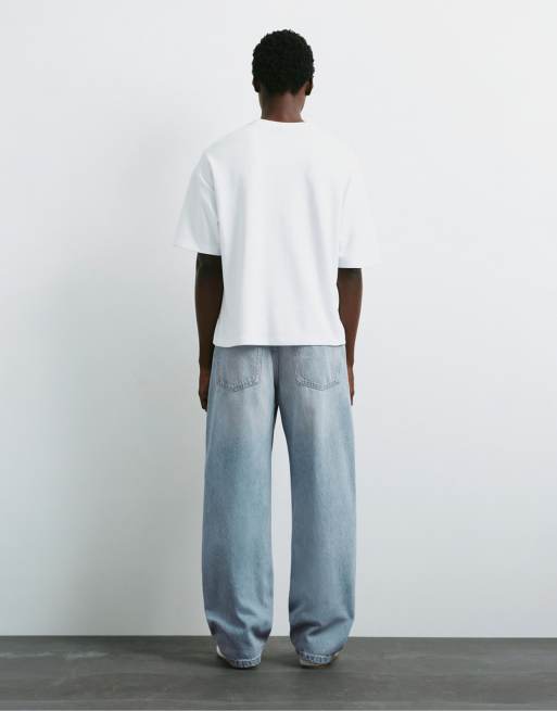 Pull&Bear Baggy jeans in pale indigo, 2 of 7