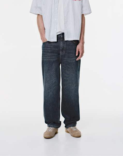 Pull&Bear - Baggy jeans in pastelblauw - view 1