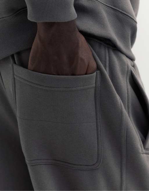 Pull&Bear baggy joggers i grått, 4 av 7