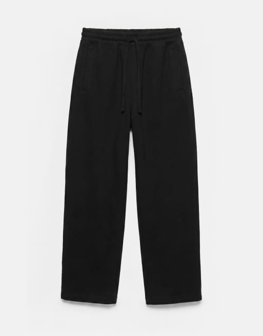 Pull&Bear Baggy joggers in black, 6 of 7